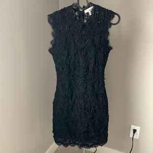 Black lace dress